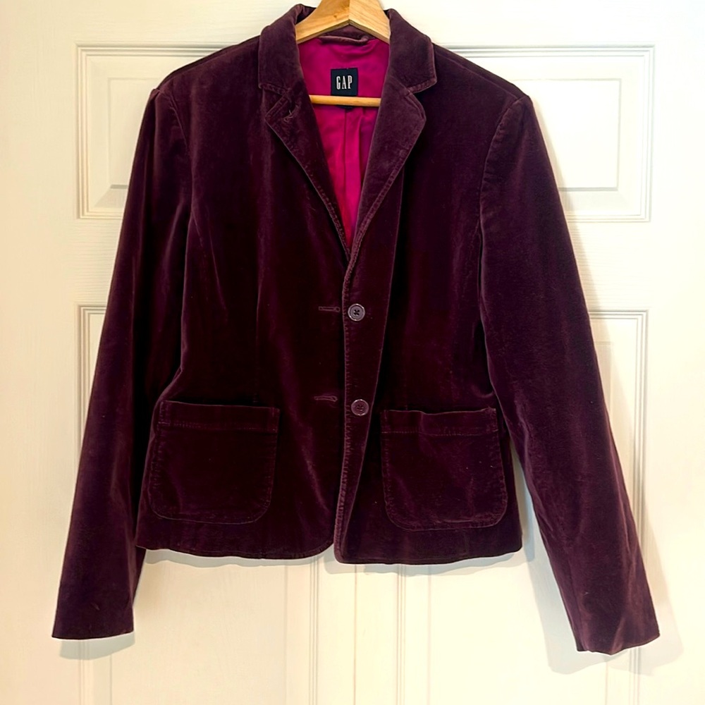 Gap Velvet Jacket Blazer